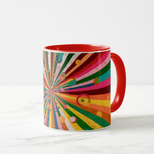 abstract color coffee mug