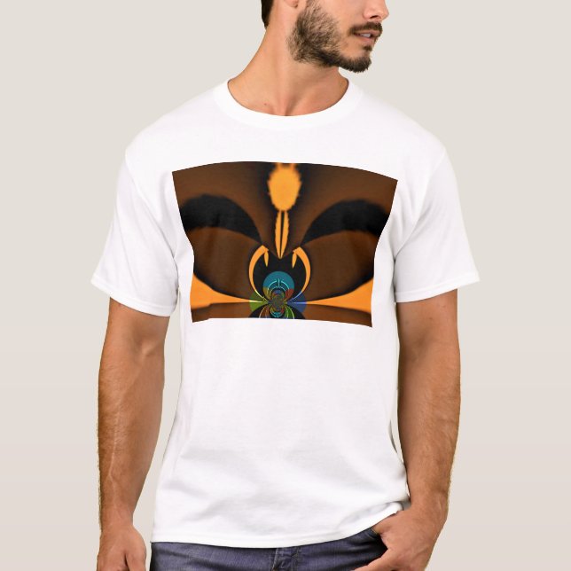 Abstract Color Contrast Art Print T-Shirt (Front)
