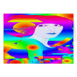 Abstract Color Dream Birthday Card