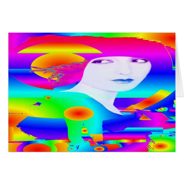 Abstract Color Dream Birthday Card (Front Horizontal)