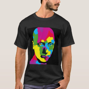 Abstract color Splashes Face Modern Expression Art T-Shirt