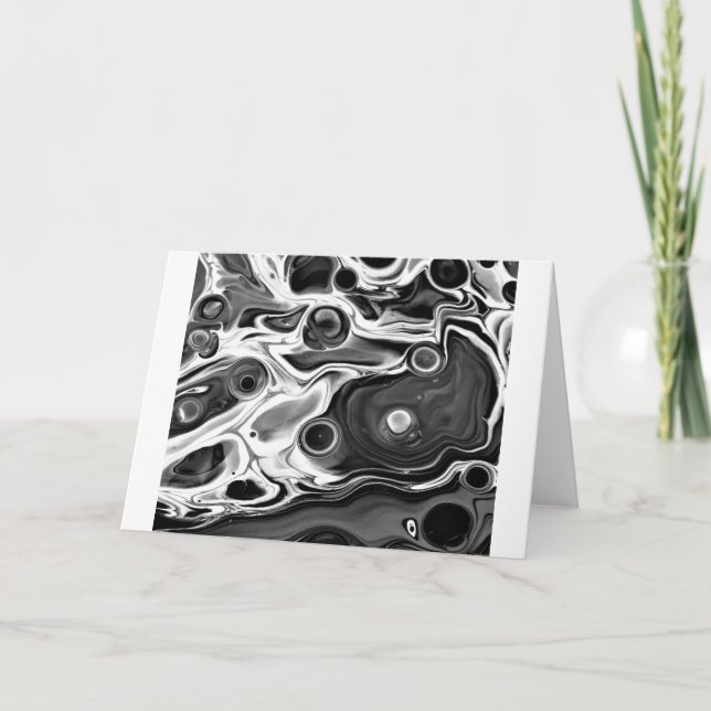 Abstract Color Study 196 / Noir, Card (Front)