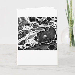Abstract Color Study 196 / Noir, Card