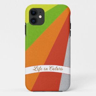 Abstract colored stripes iPhone Case