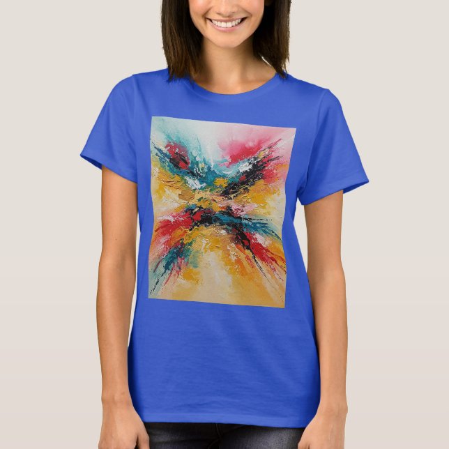 Abstract Colorful Art T-Shirt (Front)