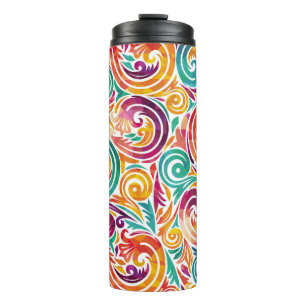 Abstract colorful background. illustrationcarnival thermal tumbler