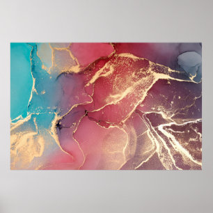  Abstract colorful background, wallpaper. Mixing a Poster
