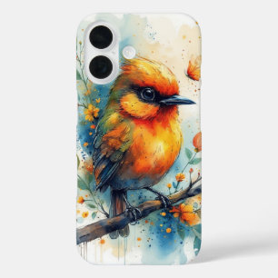 Abstract Colorful Bird iPhone 16 Case
