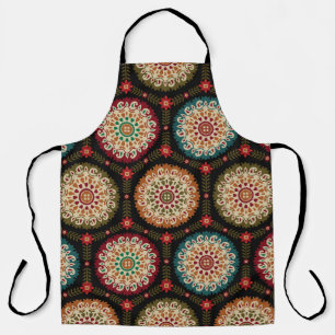 abstract colorful circle bunch pattern backgrounda apron
