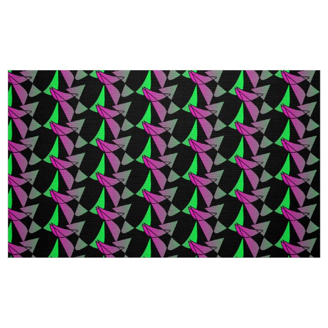 Abstract colorful fabric pattern Pink Green Neon s (Fat Quarter)