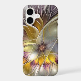 Abstract Colorful Fantasy Flower Modern Fractal