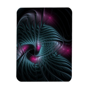 Abstract Colorful Fantasy Fractal Magnet
