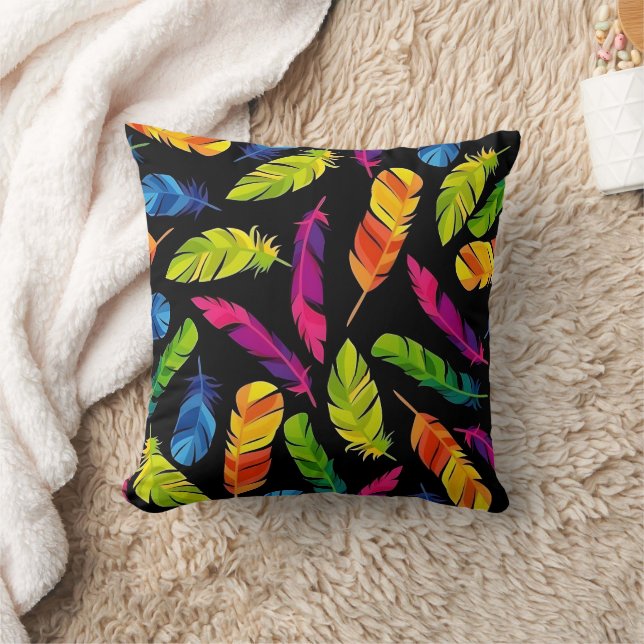 Abstract colorful feather explosion cushion (Blanket)