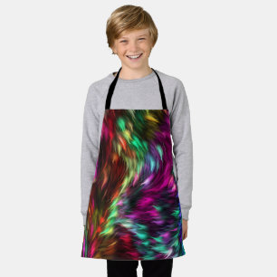 Abstract Colorful Fur Background-24605 Apron