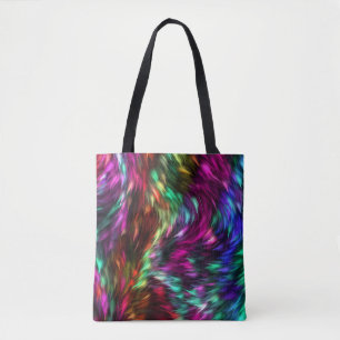 Abstract Colorful Fur Background-24605 Tote Bag