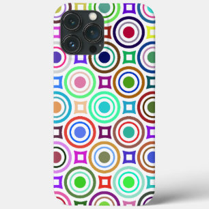 Abstract Colorful Geometric Circles iPhone 13 Pro Max Case