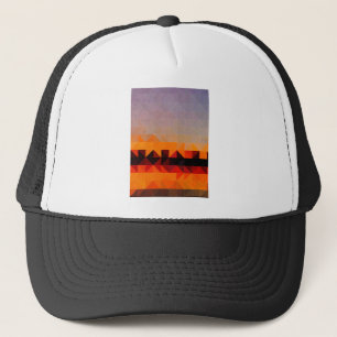 Abstract Colorful Geometrical Art Trucker Hat