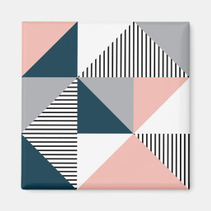 Abstract colorful geometry magnet