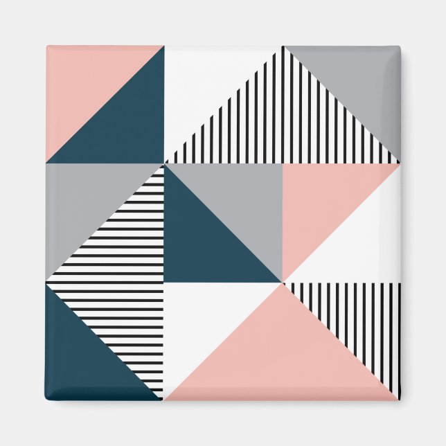Abstract colorful geometry magnet (Front)
