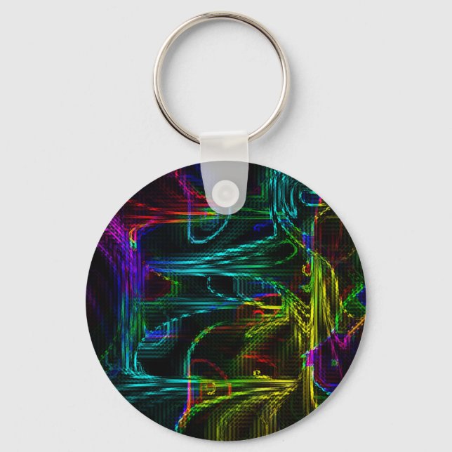 abstract colorful key ring (Front)