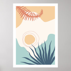 Abstract colorful landscape  poster