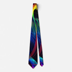 Abstract Colorful Lights Tie
