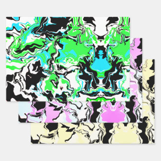 Abstract colorful Merge Wrapping Paper Sheet