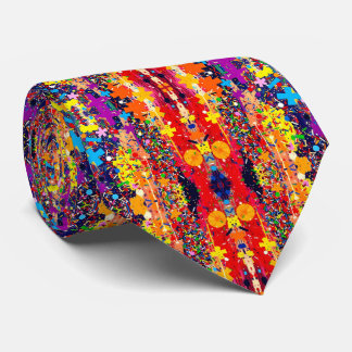 Abstract Colorful Modern Artistic Bright Tie