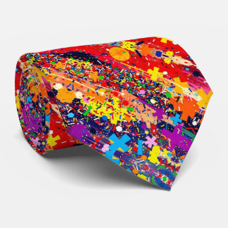 Abstract Colorful Modern Artistic Bright Tie