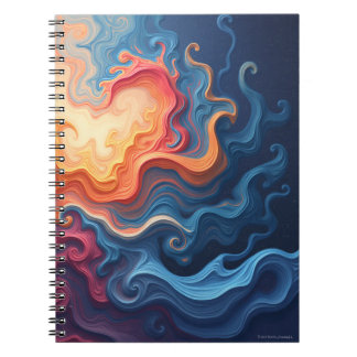 Abstract colorful notebook. notebook