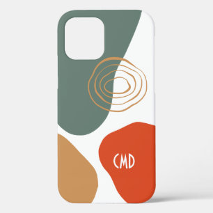 Abstract colorful organic shapes composition iPhone 12 pro case