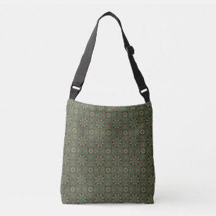 Abstract Colorful Ornament Festive Mandala Crossbody Bag