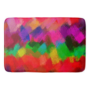Abstract Colorful Painting #3 Bath Mat