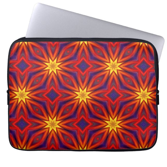 Abstract Colorful Pattern Laptop Sleeve (Front)