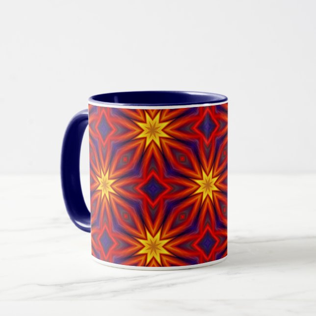 Abstract Colorful Pattern Mug (Front Left)