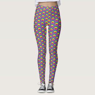 Abstract colorful shapes leggings