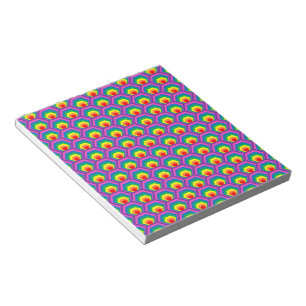 Abstract colorful shapes notepad