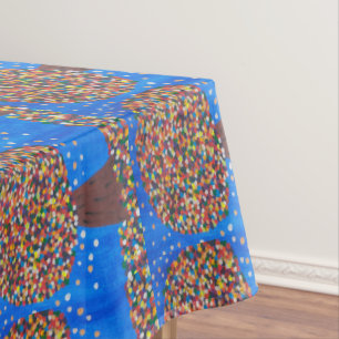 Abstract Colorful Tree Tablecloth