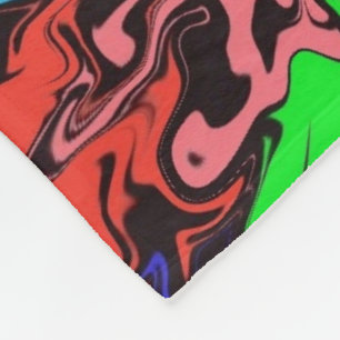 Abstract Colorful Twirly /  Fleece Blanket
