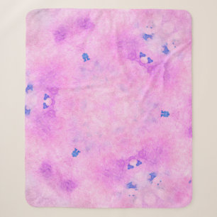 Abstract colorful watercolor. Digital art painting Sherpa Blanket