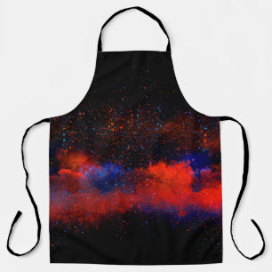 Abstract Colorful watercolor painting background,  Apron