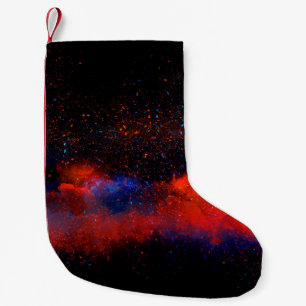 Abstract Colorful watercolor painting background,  Small Christmas Stocking