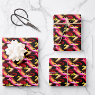 Abstract Colors And Shapes Personalized Wrapping Paper Sheet