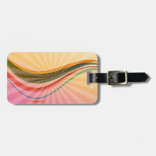 ABSTRACT COLORS BAG TAG TEMPLATE