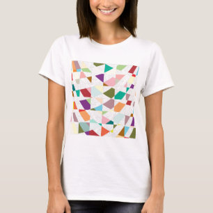 Abstract Colors Damask T-Shirt