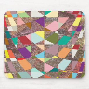 Abstract Colors Glitter Mouse Pad