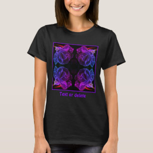 Abstract Colors Rose Fantasy Flower T-Shirt
