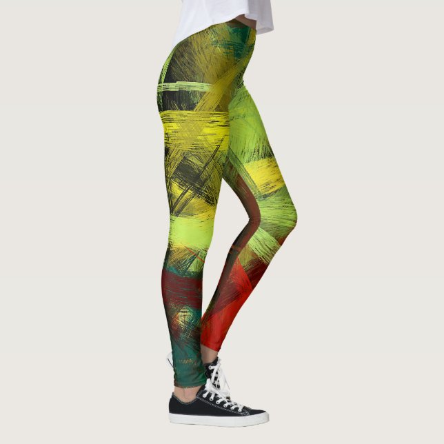 Abstract Colour Art #17 Leggings (Right)