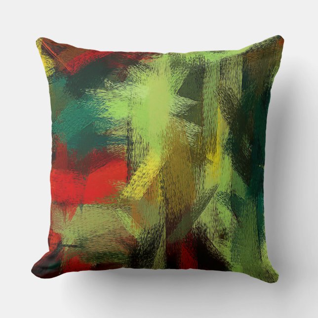Abstract Colour Art #27 Cushion (Front)