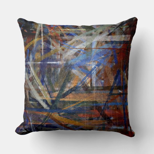 Abstract Colour Art #55 Cushion (Front)